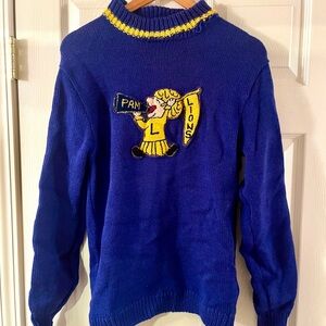 Vintage 1940s cheerleader sweater women’s size medium